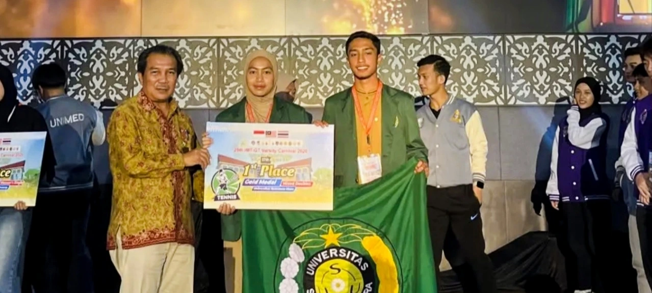 Annisa Putri Arneliani, Mahasiswa Ilmu Administrasi Bisnis FISIP USU yang Sukses Rajai Tenis Lapangan IMT-GT 2026